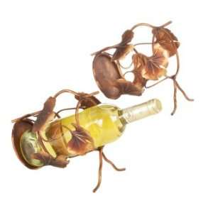    Pack of 4 Autumn Leaf Table Top Wine Bottle Holders